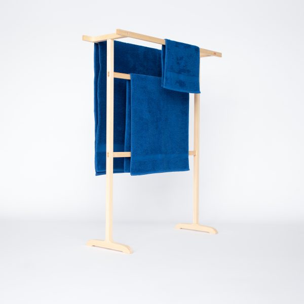 toallero minimalista madera